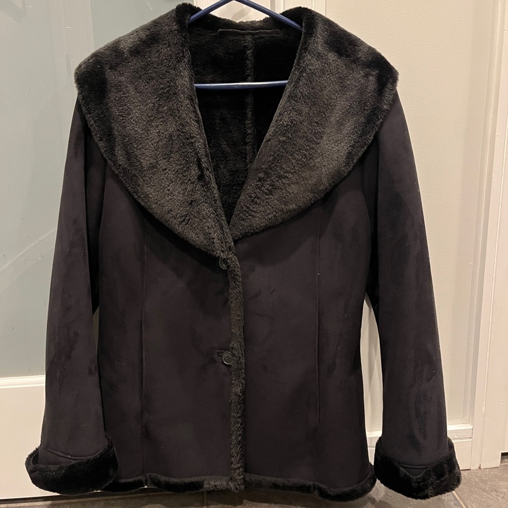 Vintage faux suede jacket